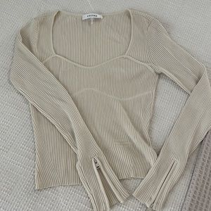 NWOT Frame off white knit top